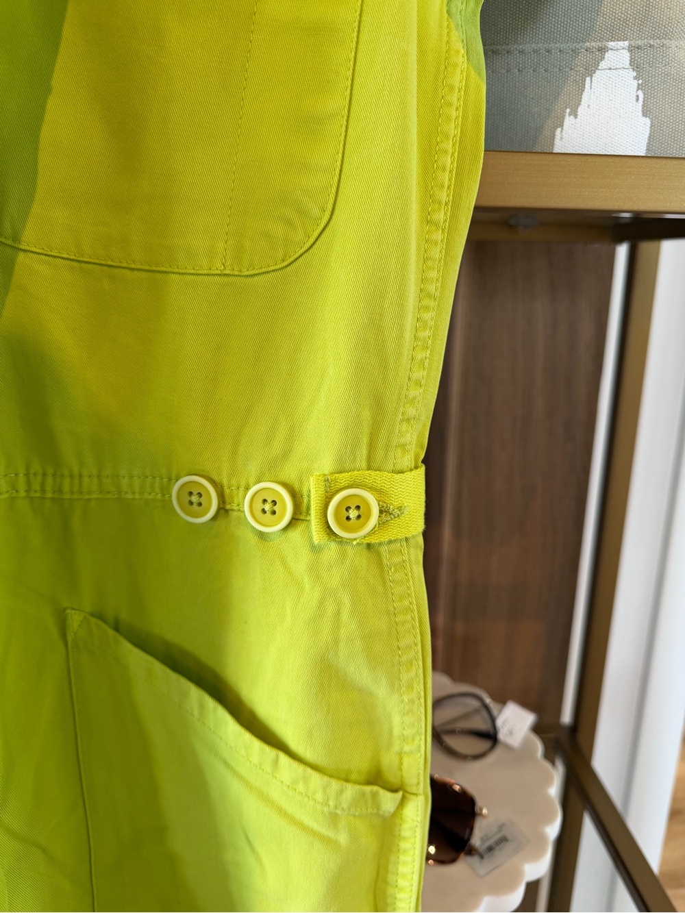 pistola Neon Lime Short-Sleeve One-Piece Jumpsuit - Picture 4 of 5